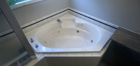 jetted tub before